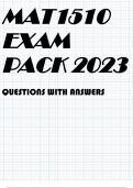 MAT1510 EXAM PACK 2023