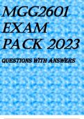 MGG2601 EXAM PACK 2023