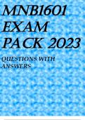 MNB1601 EXAM PACK 2023