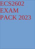 ECS2602 EXAM PACK 2023