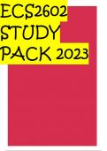 ECS2602 STUDY PACK 2023