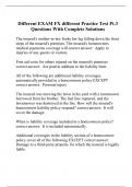 Different EXAM FX different Practice Test Pt.3 Questions With Complete Solutions