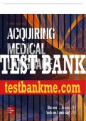 Test Bank For Acquiring Medical Language, 3rd Edition All Chapters - 9781260018578