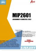 MIP2601 Assignment 4 Semester 2 2023