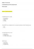 Networks and protocols Practice quiz 1