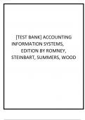 Test Bank for Accounting Information Systems 14th Edition Marshall B. Romney, Paul J. Steinbart.