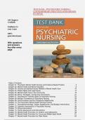 TEST BANK - PSYCHIATRIC NURSING: CONTEMPORARY PRACTICE (6TH EDITION BY BOYD) 