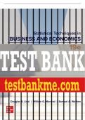 Test Bank For Statistical Techniques in Business and Economics, 19th Edition All Chapters - 9781265322465