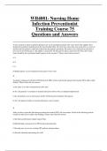 WB4081- Nursing Home Infection Preventionist Training Course 75 Questions and Answers 