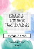 Rephrasing, como hacer transformaciones