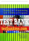 Test Bank For Planning and Administering Early Childhood Programs 11th Edition All Chapters - 9780134029177