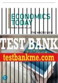 Test Bank For Economics Today: The Macro View 20th Edition All Chapters - 9780135888681