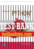 Test Bank For Starting Out with Python 5th Edition All Chapters - 9780136912330