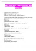 PMED CH 16 Exam Questions And Answers
