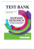 TEST BANK FOR NURSING RESEARCH METHODS AND CRITICAL APPRAISAL FOR EVIDENCE-BASED PRACTICE 9TH EDITION BY GERI LOBIONDOWOOD, AND JUDITH HABER