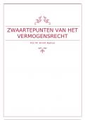 Samenvatting Zwaartepunten in het vermogensrecht - Reehuis Brahn - 11e druk