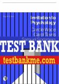 Test Bank For Invitation to Psychology 8th Edition All Chapters - 9780137588589