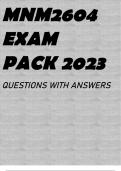 MNM2604 EXAM PACK 2023