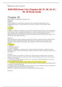 NUR 2032 Exam 3 Elaborations for Chapters 26, 27, 28, 34, 47, 48, 49 Study Guide Latest Update  |2023|2024
