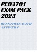 PED3701 EXAM PACK 2023