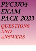 PYC3704 EXAM PACK 2023