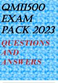 QMI1500 EXAM PACK 2023