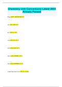 Chemistry Unit Conversions Latest 2023 Already Passed