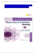 Test Bank: Introductory  to Maternity and Pediatric Nursing 4th Edition Hatfield 