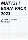 MAT1511 EXAM PACK 2023