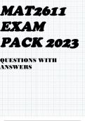 MAT2611 EXAM PACK 2023