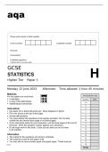 Aqa GCSE Statistics 8382-1H Question Paper June2023.