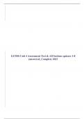 LETRS Unit 4 Assessment Test & All Sections quizzes 1-8 (answered_Complete 2023