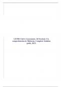 LETRS Unit 6 Assessment, All Sessions 1-6, comprehension & Midterm; Complete Solution guide_2023.