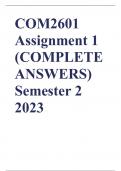 COM2601 Assignment 1 (COMPLETE ANSWERS) Semester 2 2023