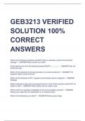 bundle for GEB3213 VERIFIED SOLUTION 100% CORRECT ANSWERS