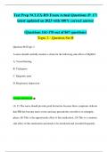 Test Prep NCLEX-RN Exam Actual Questions (P. 17) latest updated on 2023 with 100% correct answer (Questions 161-170 out of 867 questions) Topic 2 - Question Set B