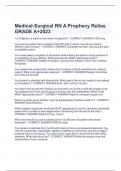 Medical-Surgical RN A Prophecy Relias GRADE A+2023