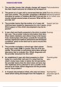 NSG6435 midterm 1. The provider knows that climate change will impact the main health outcome for children by its impact on Foof productions 2. The parent of a 3-year-old is concerned that the child may have autism. The provider completes a Modified Check