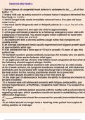 NSG6435 midterm 2 1. the incidence of congenital heart defects is estimated to be ___ of all live births: 1% 2. breast milk can be safely stored in a freezer below 0 degrees fahrenheit for how long: six months 3. which foregin body needs immediate removal