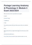 bundle for Portage Learning Anatomy &  Physiology 2: Module 1 Exam  Questions And Answers 2023/2024 This is a bundle of axons found in the  peripheral nervous system. nerve This part of the autonomic system accelerates the heart beat and increases breathi