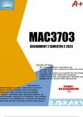 MAC3703 Assignment 2 Semester 2 2023 (715655)