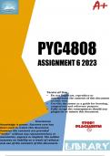 PYC4808 Assignment 6 Semester 2 2023