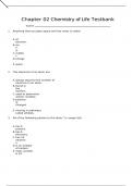 Chapter 02 Chemistry of Life Testbank