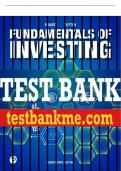 Test Bank For Fundamentals of Investing 14th Edition All Chapters - 9780135175217