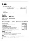 Aqa GCSE English Language 8700-2 Question Paper June2023.