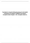 Test Bank for Gould's Pathophysiology for the Health Professions 7th Edition VanMeter and Hubert| Complete Guide Chapter 1-28 | Test Bank 100% Veriﬁed Answers