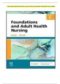 Test Bank for Foundations and Adult Health Nursing, 8th Edition by Kim Cooper| Complete Guide Chapter 1-58 | Test Bank 100% Veriﬁed Answers