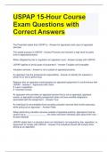 USPAP 15-Hour Course Exam Questions with Correct Answers 