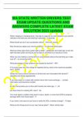 WA STATE WRITTEN DRIVERS TEST  EXAM UPDATE QUESTIONS AND  ANSWERS COMPLETE LATEST EXAM  SOLUTION 2023 updatedWA STATE WRITTEN DRIVERS TEST  EXAM UPDATE QUESTIONS AND  ANSWERS COMPLETE LATEST EXAM  SOLUTION 2023 updatedWA STATE WRITTEN DRIVERS TEST  EXAM U