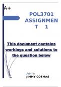 POL3701 ASSIGNMENT    1